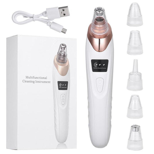 Face Vacuum Suction Blackhead Remover Pore Cleaner | Electric Deep Cleansing Tool For Nose & Face